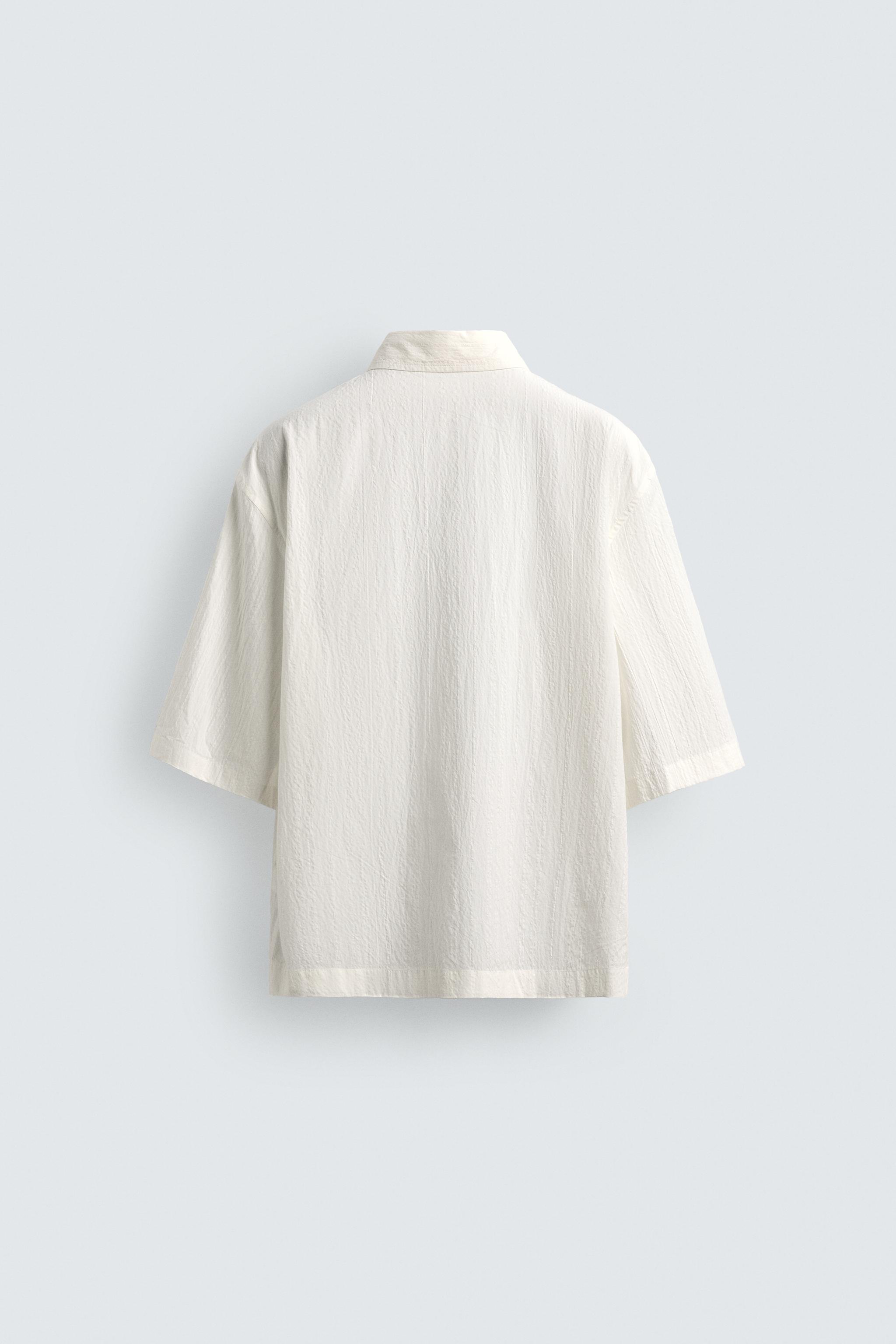 BOXY FIT TEXTURED SHIRT